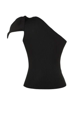 Blusa con lazo y una sola manga