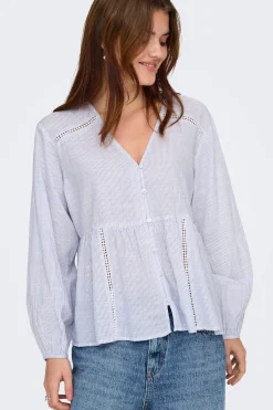 Blusa de rayas manga larga