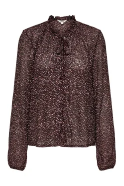 Blusa estampada manga larga