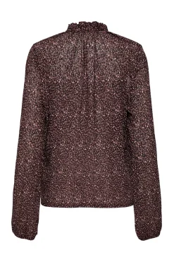 Blusa estampada manga larga