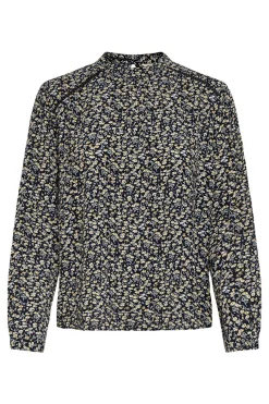 Blusa estampada manga larga