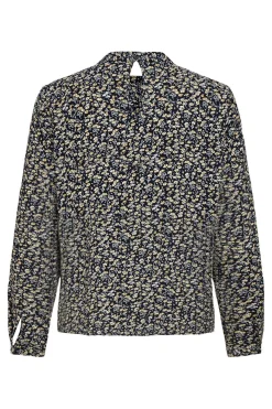 Blusa estampada manga larga