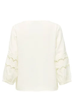 Blusa manga 3/4 encaje