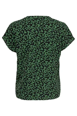 Blusa manga corta lino