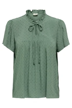 Blusa manga corta plumeti