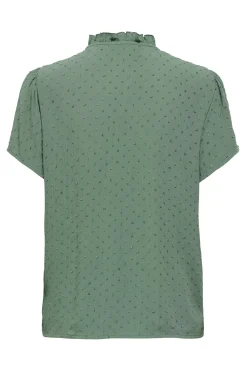 Blusa manga corta plumeti