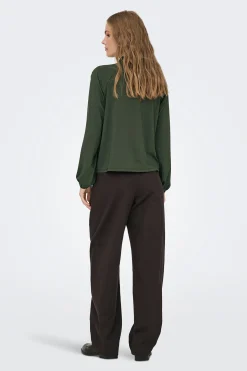 Blusa manga larga fluida