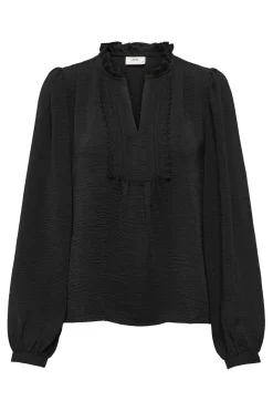 Blusa manga larga fluida