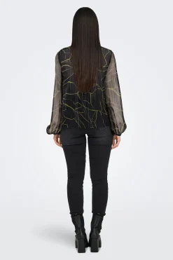 Blusa manga larga lurex