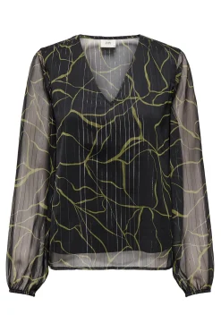 Blusa manga larga lurex