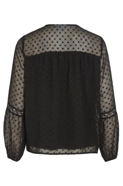 Blusa manga larga plumeti