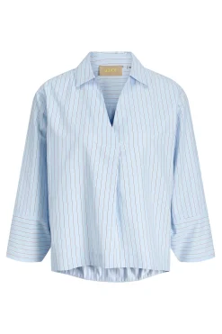 Blusa popel&iacute;n manga larga