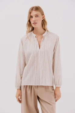 Blusa rayas cordon