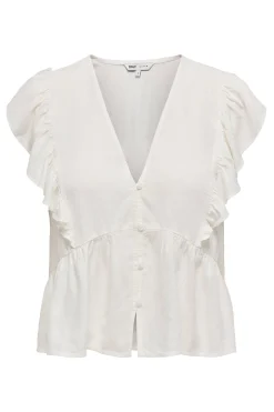 Blusa regular fit de lino