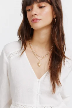 Blusa rom&aacute;ntica blanca