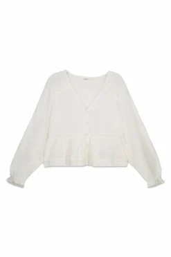 Blusa rom&aacute;ntica blanca