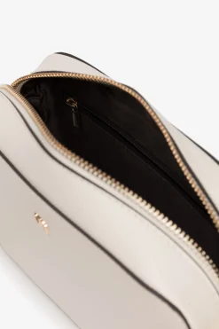 Bolso bandolera efecto piel metalizada