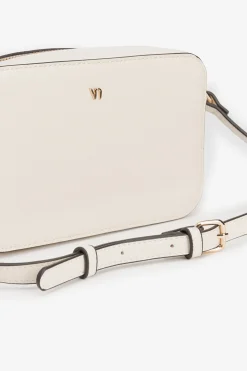 Bolso bandolera efecto piel metalizada