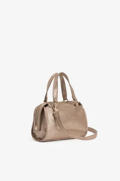 Bolso City Efecto Piel Metalizada