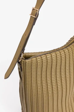 Bolso de Hombro con Textura Grabada