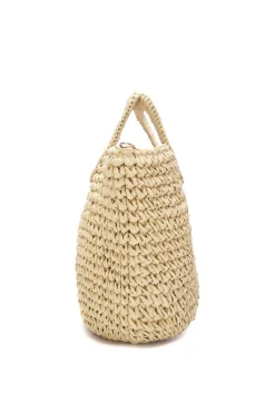 Bolso de hombro raffia
