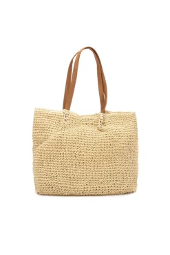 Bolso de hombro Rafia