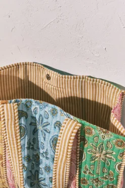 Bolso grande estampado multicolor