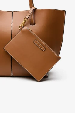 Bolso shopper b&aacute;sico pespuntes