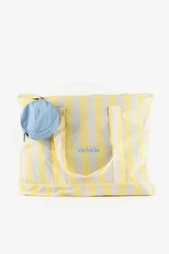 Bolso shopper rayas doble asa