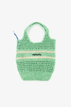 Bolso tote tejido fibra natural