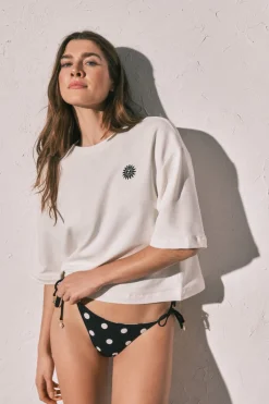 Braga bikini media tira estampado lunares reversible