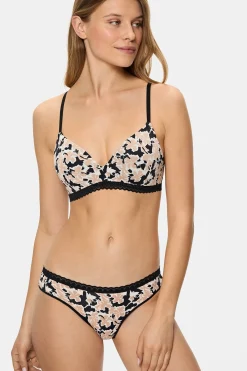 Braga clásica de microfibra print flores