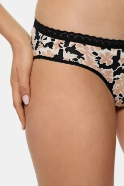 Braga cl&aacute;sica de microfibra print flores