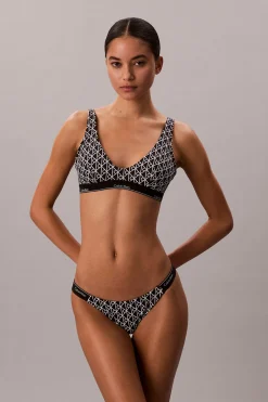 Braga de bikini cadera estampada