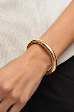 Brazalete Allegra Acero Baño Oro