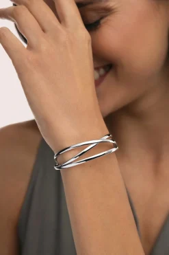 Brazalete Triple Diana Acero