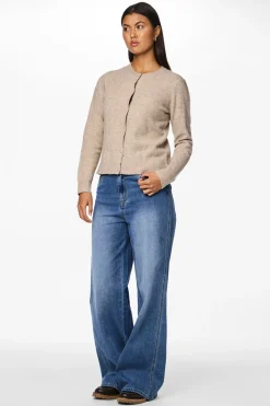 C&aacute;rdigan botones cuello redondo