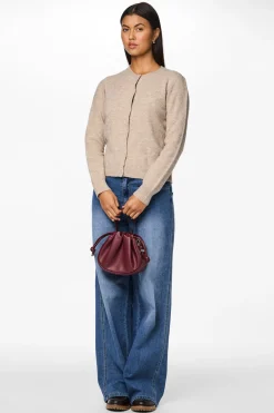 C&aacute;rdigan botones cuello redondo