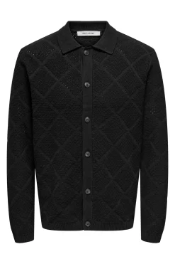 C&aacute;rdigan cierre de botones