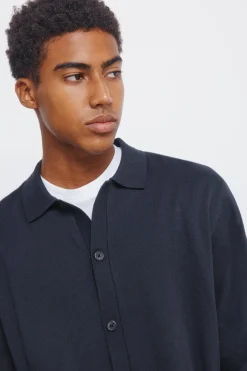 C&aacute;rdigan cuello polo botones