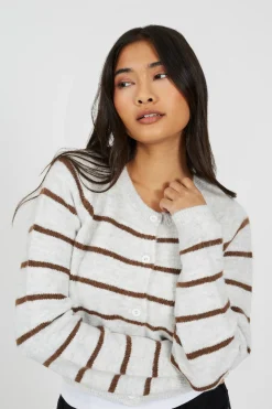 C&aacute;rdigan de punto a rayas