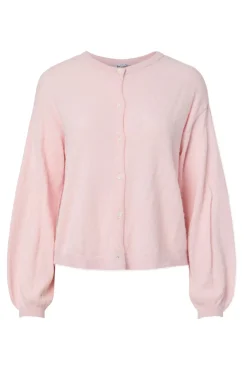 C&aacute;rdigan de punto con cuello redondo y manga ca&iacute;da