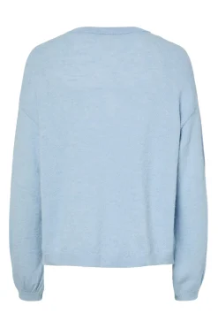 C&aacute;rdigan de punto con cuello redondo y manga ca&iacute;da