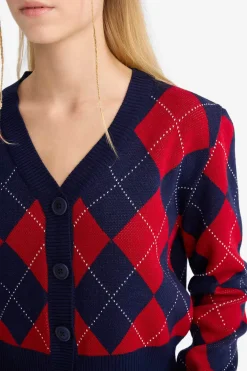 C&aacute;rdigan de rombos