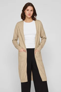 C&aacute;rdigan largo de punto con viscosa