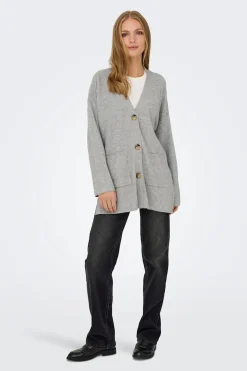 C&aacute;rdigan midi con bolsillos