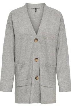 C&aacute;rdigan midi con bolsillos