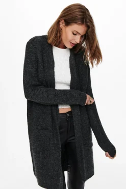 C&aacute;rdigan midi con bolsillos