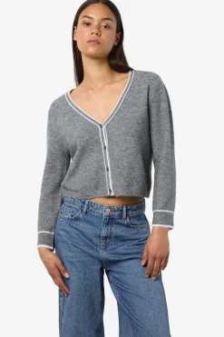 c&aacute;rdigan pico abotonado