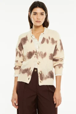 C&aacute;rdigan punto estampado